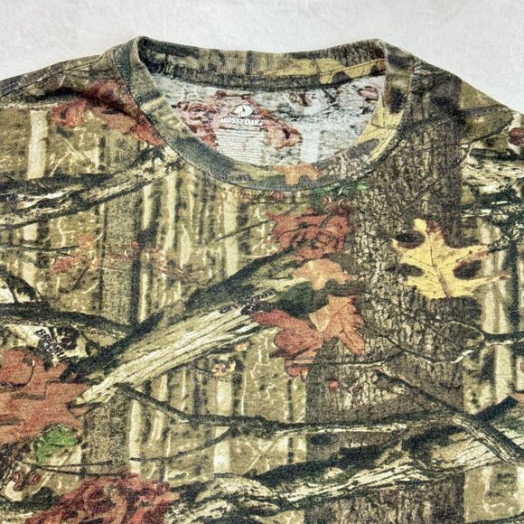 Mossy Oak T Shirt Tree Camouflage Camo Cotton Polyester Men's Size Small (34-36) - Picture 3 of 8
